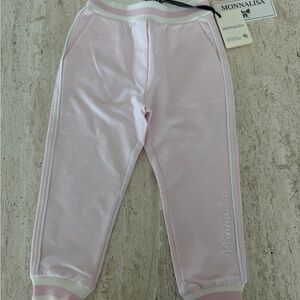 MonnaLisa Light Pink Girls' Jogger Sweatpants